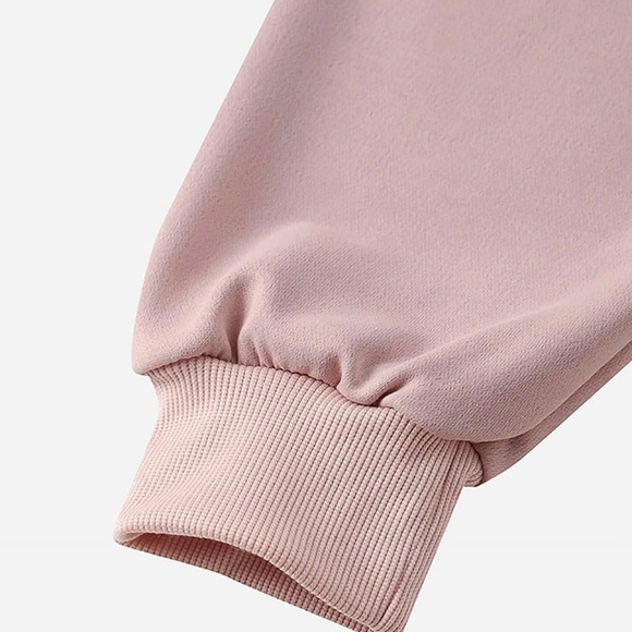 Pink Boxy Relaxed Hoodie with Inspirational Message - Picture 5 of 6